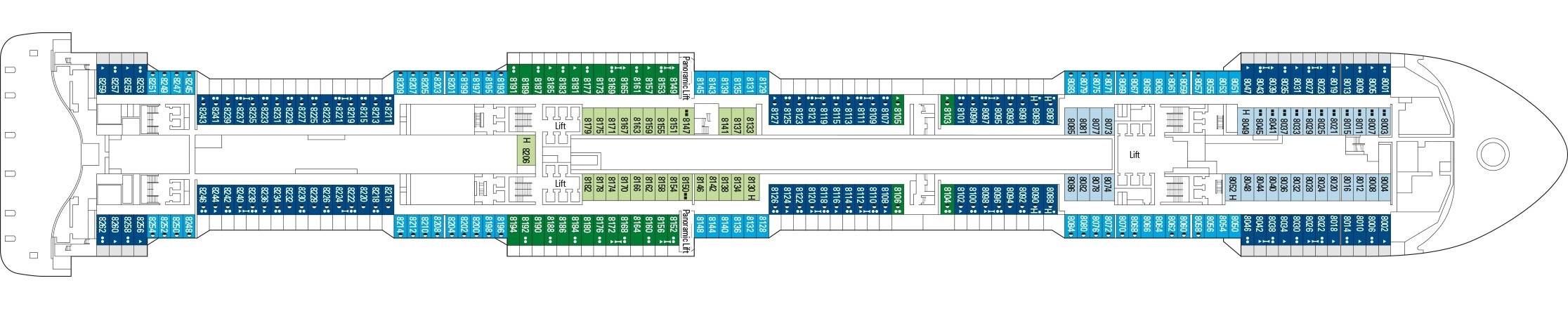 Msc virtuosa схема палуб